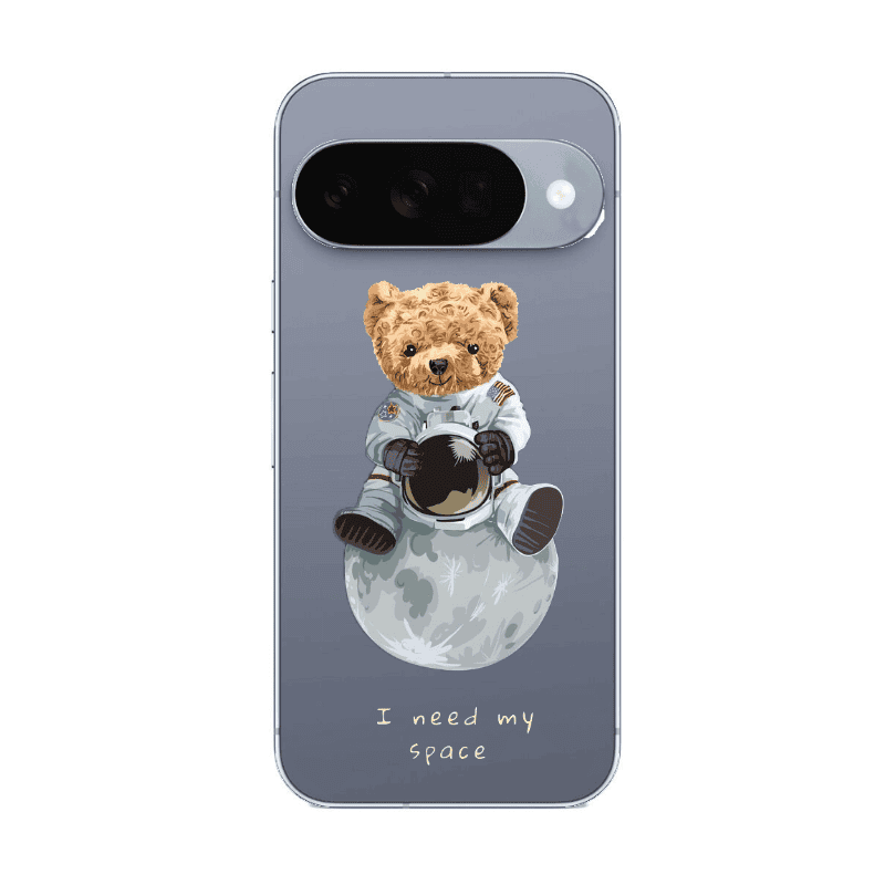 Google Pixel 10 Bear in space Transparent Silicone TPU Θήκη